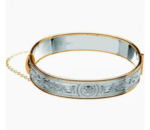 Load image into Gallery viewer, Boru® Celtic Warrior® Gold Trim Bangle