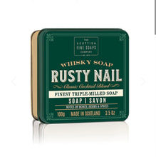 Load image into Gallery viewer, The Scottish Fine Soaps Co Whiskey Tin Bar Soaps 100g