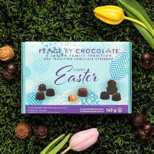 Load image into Gallery viewer, Peace by Chocolate Easter 15 Peace Box Assorted Milk, Dark & Gold Chocolates 160g