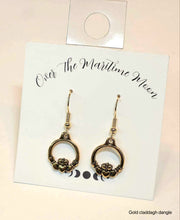Load image into Gallery viewer, Over the Maritime Moon Earrings