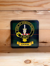 Load image into Gallery viewer, Scottish Clan Crest & Tartan Coasters