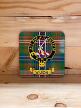 Load image into Gallery viewer, Scottish Clan Crest & Tartan Coasters