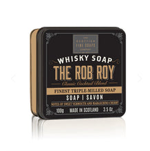 Load image into Gallery viewer, The Scottish Fine Soaps Co Whiskey Tin Bar Soaps 100g