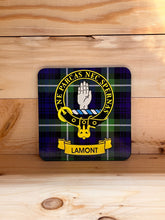 Load image into Gallery viewer, Scottish Clan Crest & Tartan Coasters