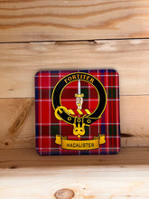Load image into Gallery viewer, Scottish Clan Crest & Tartan Coasters