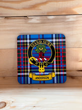 Load image into Gallery viewer, Scottish Clan Crest & Tartan Coasters