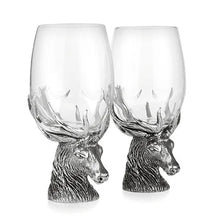 Load image into Gallery viewer, A.E. Williams Stag Wine Glass (set)