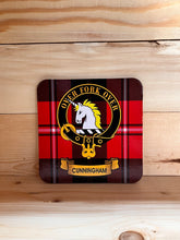 Load image into Gallery viewer, Scottish Clan Crest & Tartan Coasters