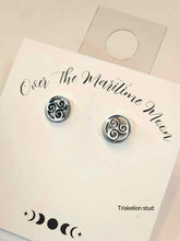 Load image into Gallery viewer, Over the Maritime Moon Earrings