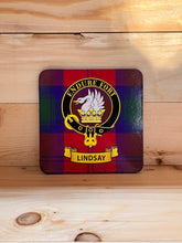 Load image into Gallery viewer, Scottish Clan Crest & Tartan Coasters