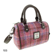 Load image into Gallery viewer, Harris Tweed Kilbride Mini Bowling Handbag with Shoulder Strap (21 Variants)