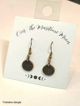 Load image into Gallery viewer, Over the Maritime Moon Earrings