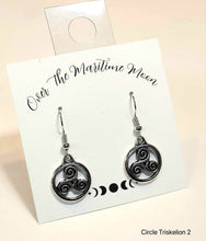 Load image into Gallery viewer, Over the Maritime Moon Earrings