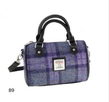Load image into Gallery viewer, Harris Tweed Kilbride Mini Bowling Handbag with Shoulder Strap (21 Variants)