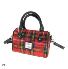 Load image into Gallery viewer, Harris Tweed Kilbride Mini Bowling Handbag with Shoulder Strap (21 Variants)