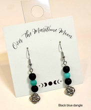 Load image into Gallery viewer, Over the Maritime Moon Earrings