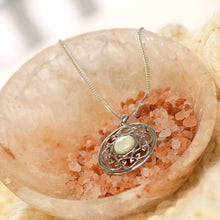 Load image into Gallery viewer, Boru Arian Mother of Pearl Celtic Knot Large Pendant