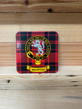 Load image into Gallery viewer, Scottish Clan Crest & Tartan Coasters