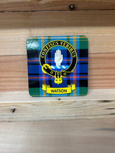 Load image into Gallery viewer, Scottish Clan Crest & Tartan Coasters