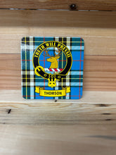 Load image into Gallery viewer, Scottish Clan Crest & Tartan Coasters