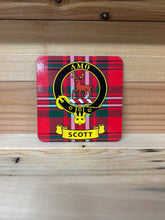 Load image into Gallery viewer, Scottish Clan Crest & Tartan Coasters