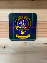 Load image into Gallery viewer, Scottish Clan Crest & Tartan Coasters