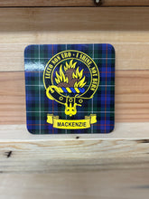 Load image into Gallery viewer, Scottish Clan Crest & Tartan Coasters