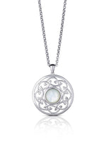Load image into Gallery viewer, Boru Arian Mother of Pearl Celtic Knot Large Pendant