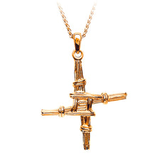 Load image into Gallery viewer, Boru St. Bridget Cross 14K Vermeil Gold Pendant