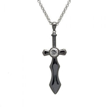 Load image into Gallery viewer, Boru Nuada Sword Black Rhodium Pendant