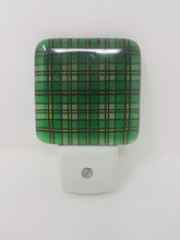 Load image into Gallery viewer, Fused Glass Cape Breton Tartan Night Light