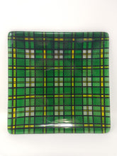 Load image into Gallery viewer, Fused Glass Cape Breton Tartan Small Plate