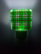 Load image into Gallery viewer, Fused Glass Cape Breton Tartan Night Light
