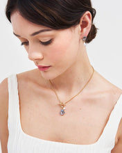 Load image into Gallery viewer, Fable Gold Pansy & Pearl Toggle Necklace