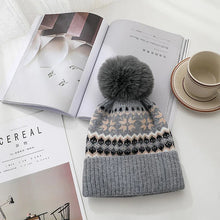 Load image into Gallery viewer, Couthie Fairisle Pom Pom Hat