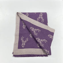 Load image into Gallery viewer, Heritage Stag Supersoft Tartan Stag Scarves
