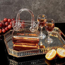 Load image into Gallery viewer, Glass Handbag Purse Decanter & Vase For Flowers, Wine & Whiskey Decanter for Women