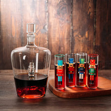 Load image into Gallery viewer, Nutcracker Decanter & Glasses 40oz Bottle & 2oz Shot Glasses