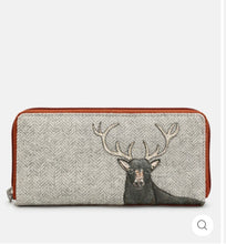 Load image into Gallery viewer, Yoshi Stag Tweed and Leather Purse
