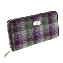 Load image into Gallery viewer, Harris Tweed “Staffa” Zip Wallet
