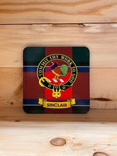 Load image into Gallery viewer, Scottish Clan Crest &amp; Tartan Coasters
