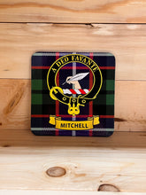 Load image into Gallery viewer, Scottish Clan Crest &amp; Tartan Coasters
