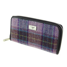 Load image into Gallery viewer, Harris Tweed “Staffa” Zip Wallet
