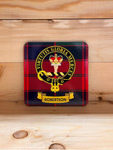 Load image into Gallery viewer, Scottish Clan Crest &amp; Tartan Coasters
