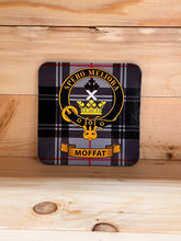 Load image into Gallery viewer, Scottish Clan Crest &amp; Tartan Coasters
