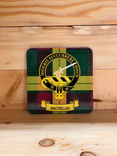 Load image into Gallery viewer, Scottish Clan Crest &amp; Tartan Coasters
