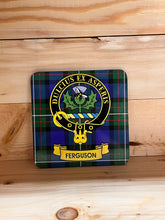 Load image into Gallery viewer, Scottish Clan Crest &amp; Tartan Coasters
