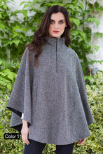 Load image into Gallery viewer, Mucros Weavers Half-Zip Poncho
