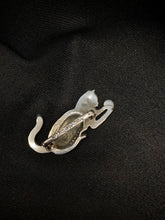 Load image into Gallery viewer, Lady Crow Cat Pewter Scarf Pin
