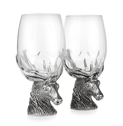 A.E. Williams Stag Wine Glass (set)